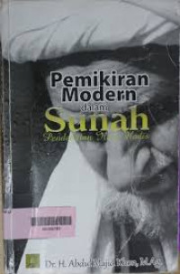 Pemikiran modern dalam sunnah:pendekatan ilmu hadis